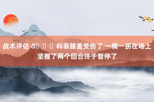 战术评估 😐科菲膝盖受伤了 一瘸一拐在场上坚握了两个回合终于暂停了