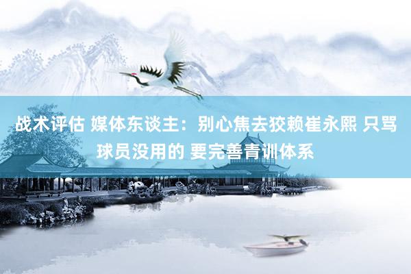 战术评估 媒体东谈主：别心焦去狡赖崔永熙 只骂球员没用的 要完善青训体系