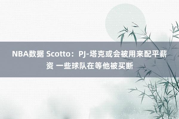 NBA数据 Scotto：PJ-塔克或会被用来配平薪资 一些球队在等他被买断