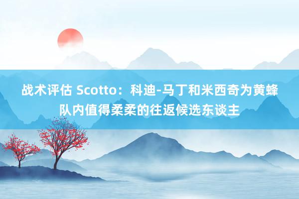 战术评估 Scotto：科迪-马丁和米西奇为黄蜂队内值得柔柔的往返候选东谈主